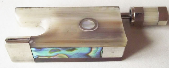 Violin White Oxhorn Bow Frog